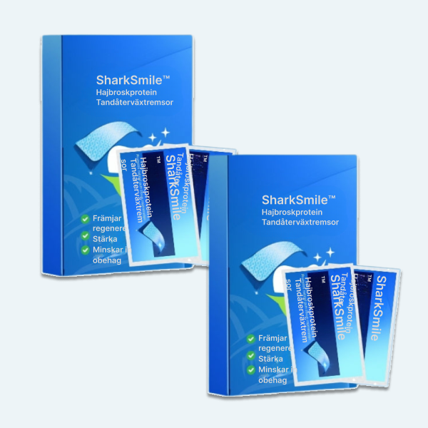 SE122 | SharkSmile | Hajbroskprotein tandåterväxtremsor