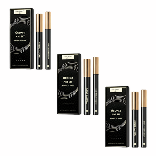 SE138 | GlamLash™ | Naturligt ögonfranstillväxtserum Plus svart mascara set